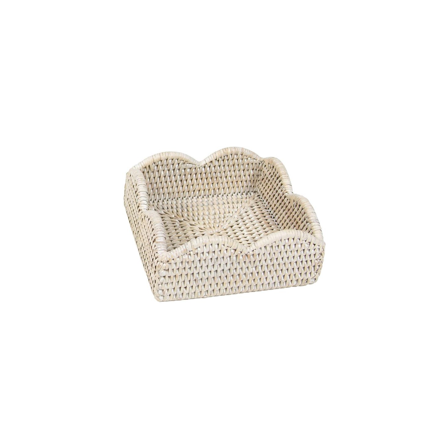 Napkin holder rattan scallop Lunch