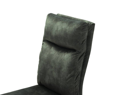 Baxter dining chair green velvet