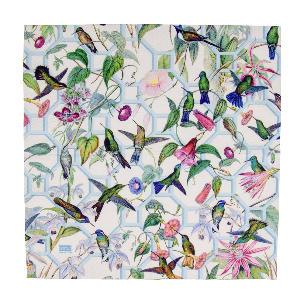Napkin lunch Hummingbird trellis