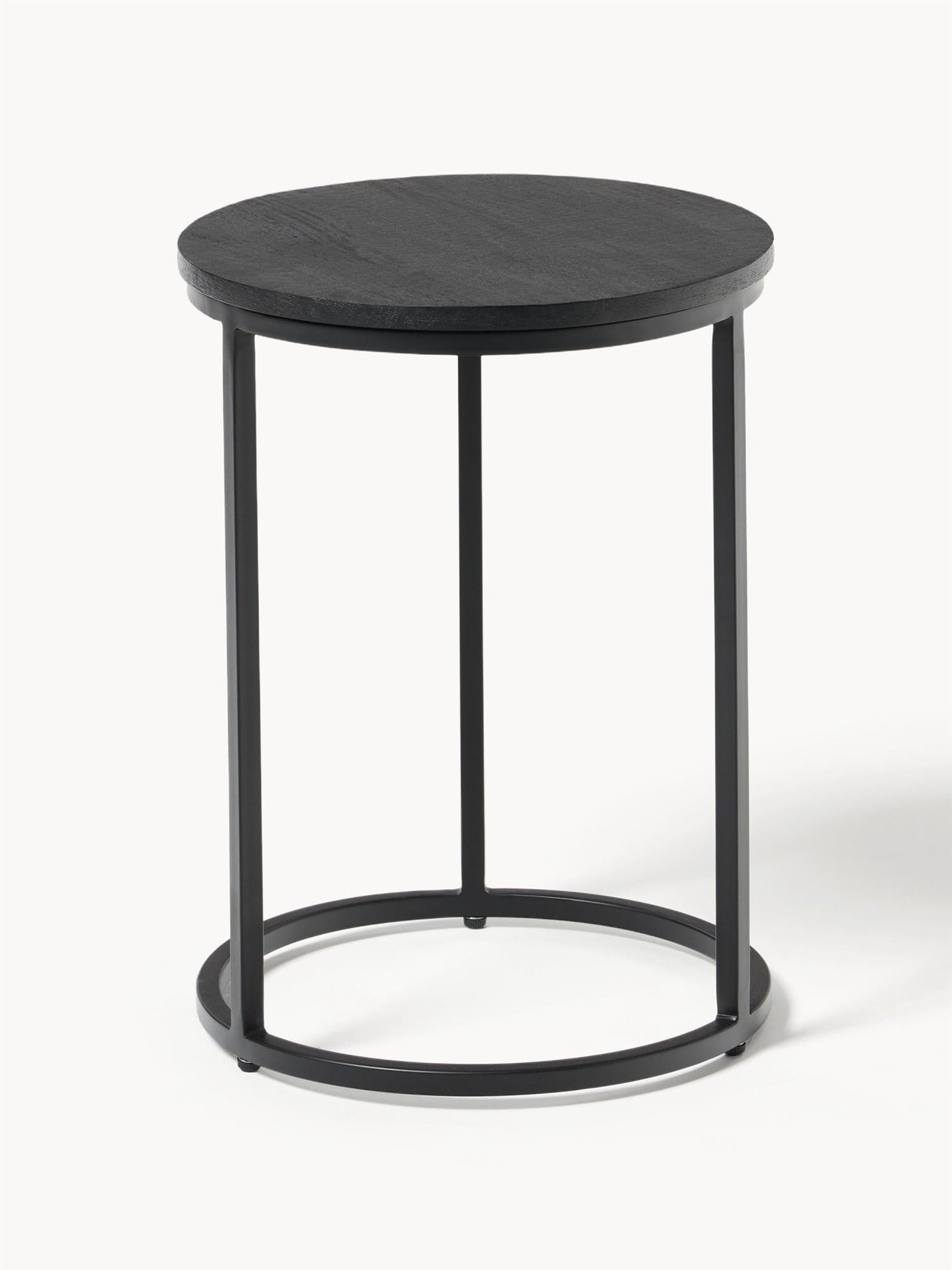 Round side table Black Pepper S/2