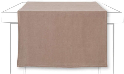 Løper lin lys brun 45x150 cm