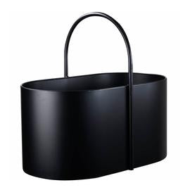 Kent vedbøtte svart 50x30x46 cm