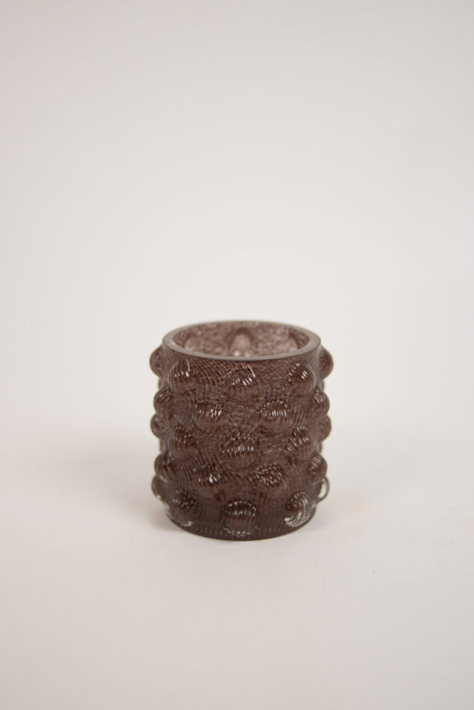 Tea light holder Mimi brown 11 cm