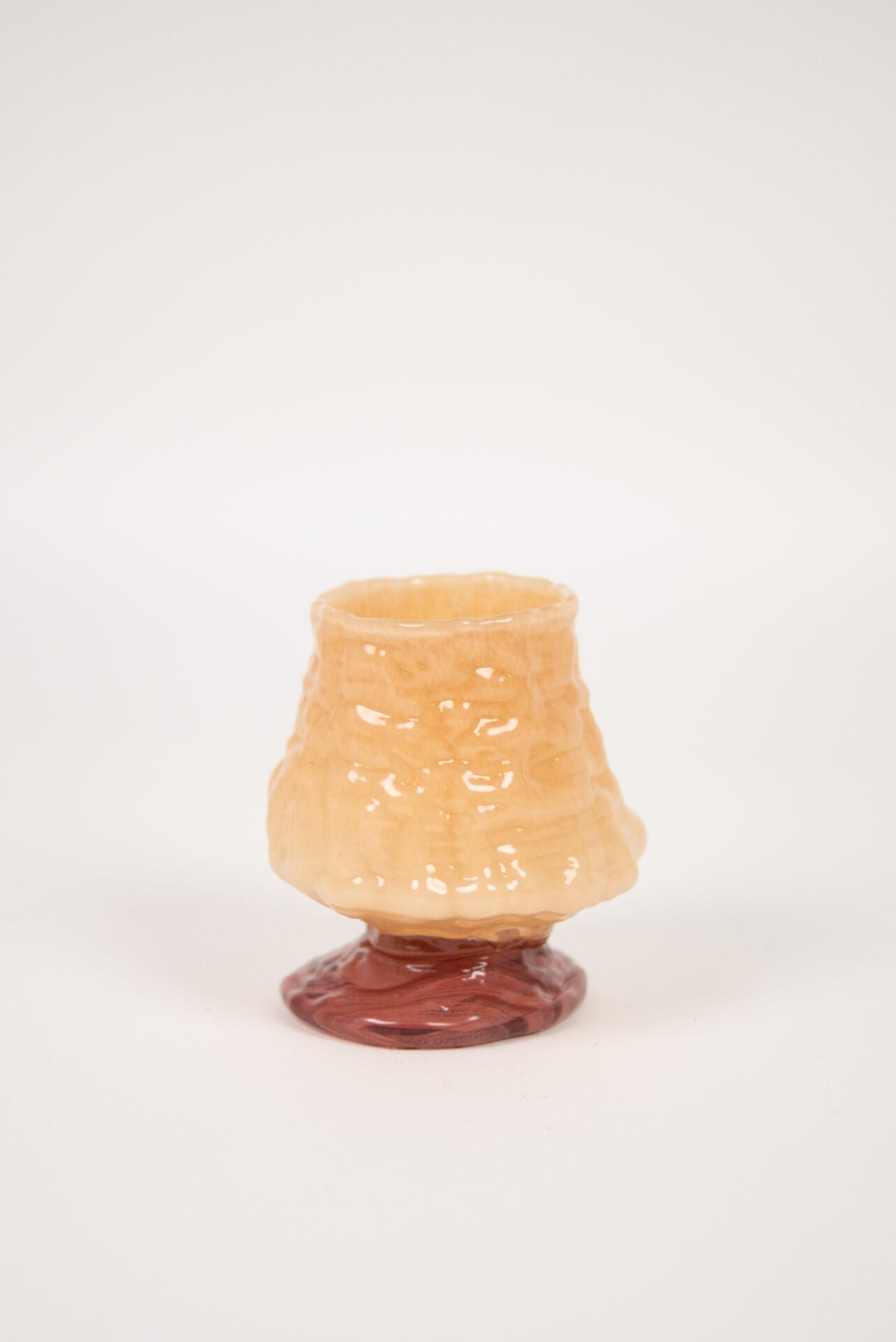 Telysholder Kiva fersken 15 cm