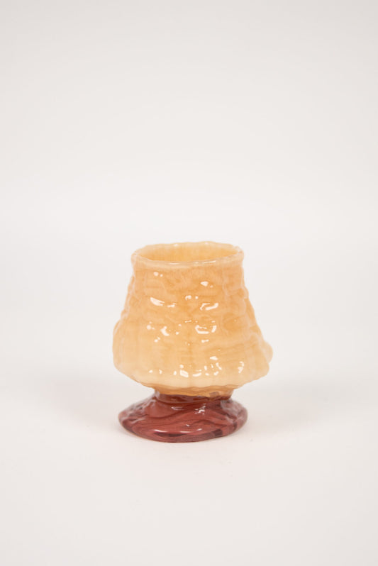 Telysholder Kiva fersken 15 cm