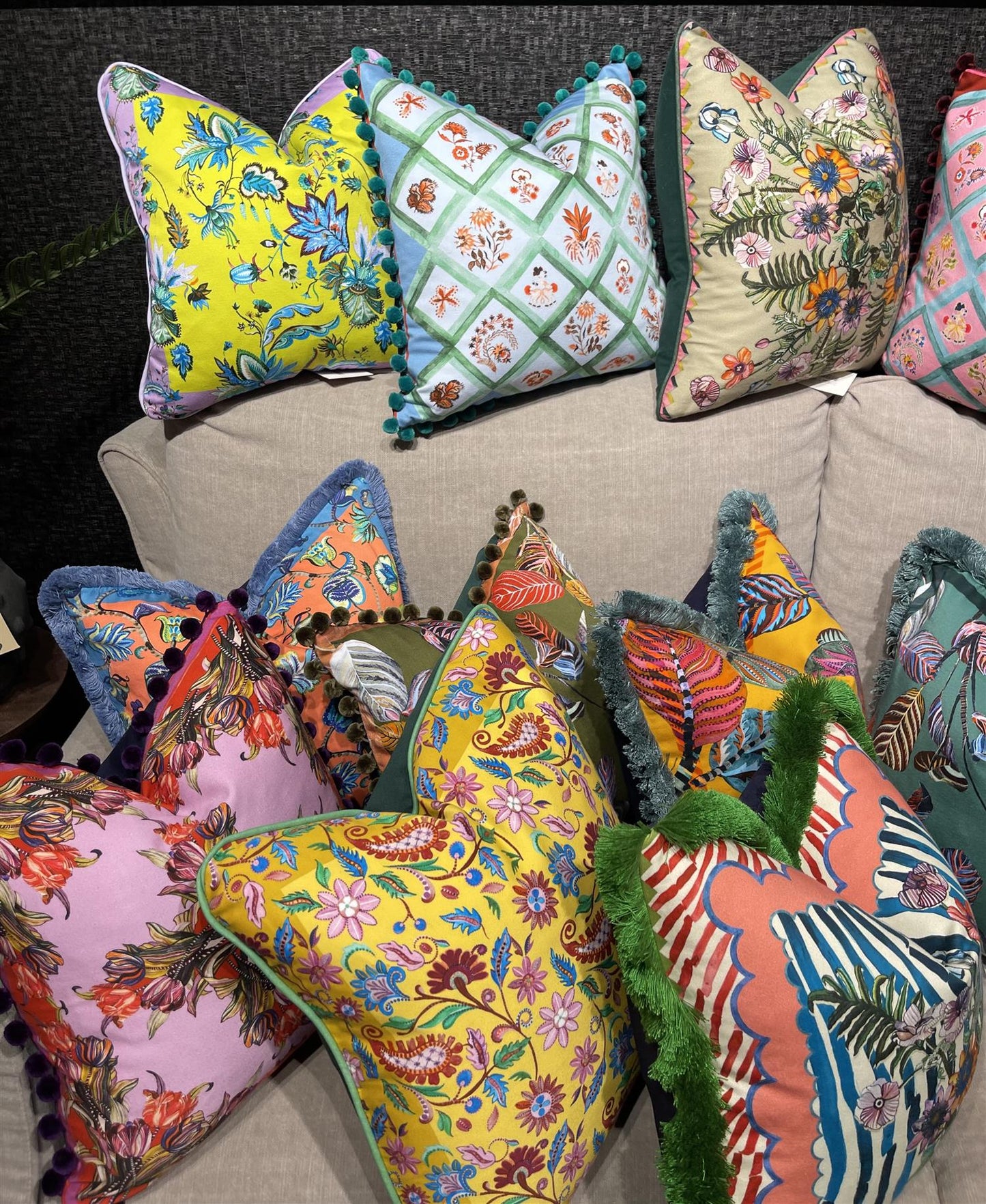 Putetrekk Lisa beige 45x45 cm