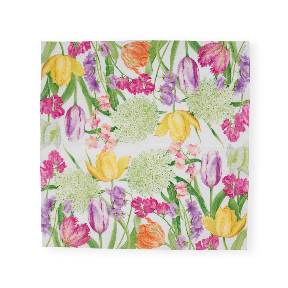 Napkin coffee Spring flower show
