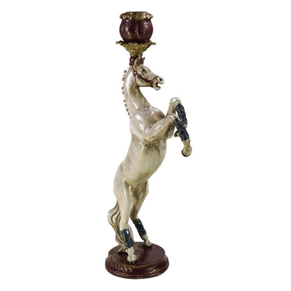 Lysestake Circus hest hvit 36 cm