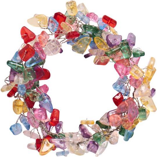 Lysmansjett fargede perler