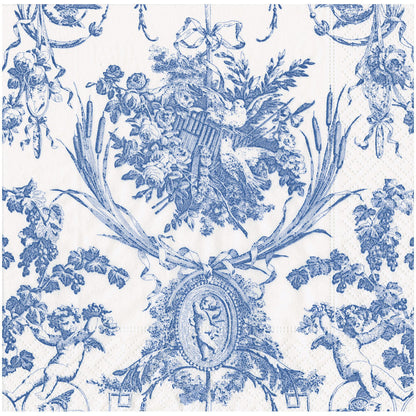 Serviett lunch romantic toile blue