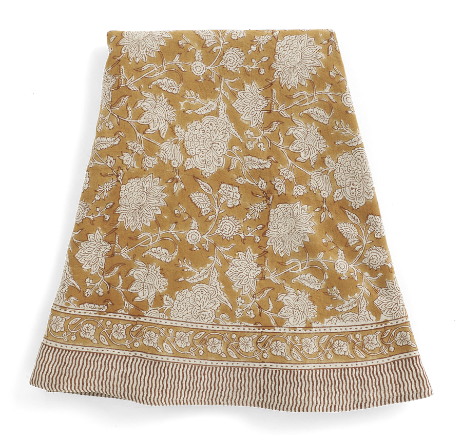 Duk Indian Rose Ochre Rund 220 cm