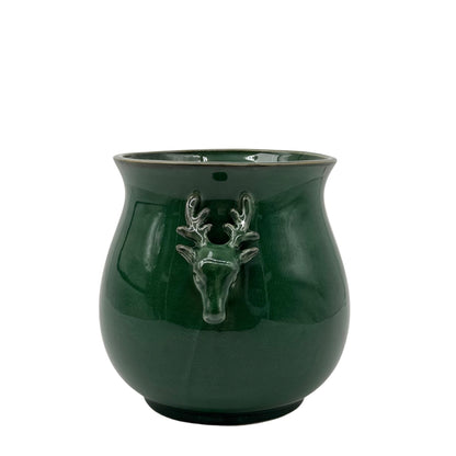 Blomsterpotte Reindeer grønn 18 cm