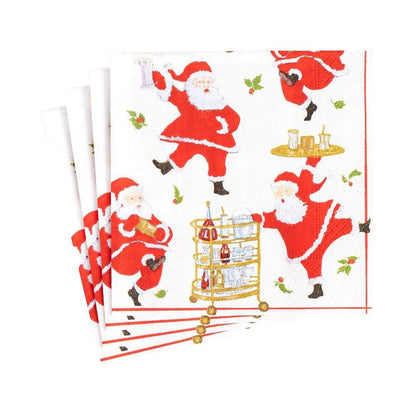 Napkin coffee Cocktails With Santas