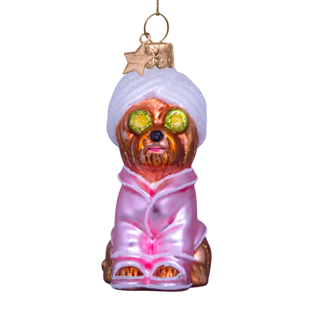 Juletrepynt Spa hund 9,5 cm