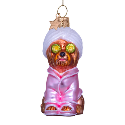 Juletrepynt Spa hund 9,5 cm