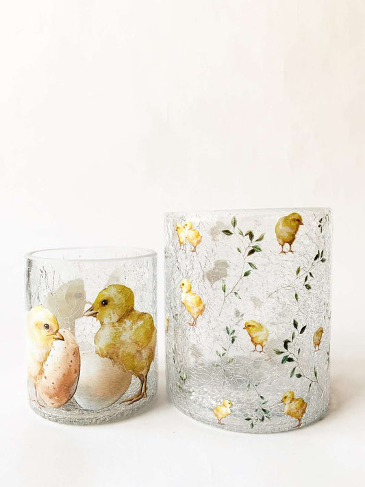 Lysglass kylling 9x10 cm