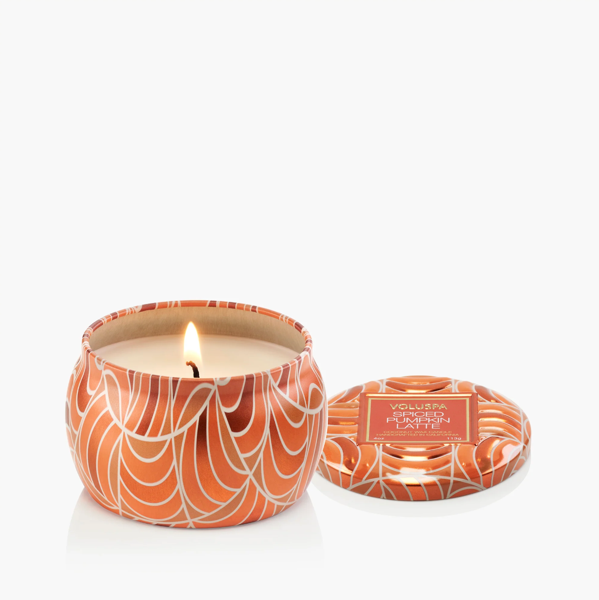 Spiced Pumpkin Latte Mini Tin Candle 25 timer