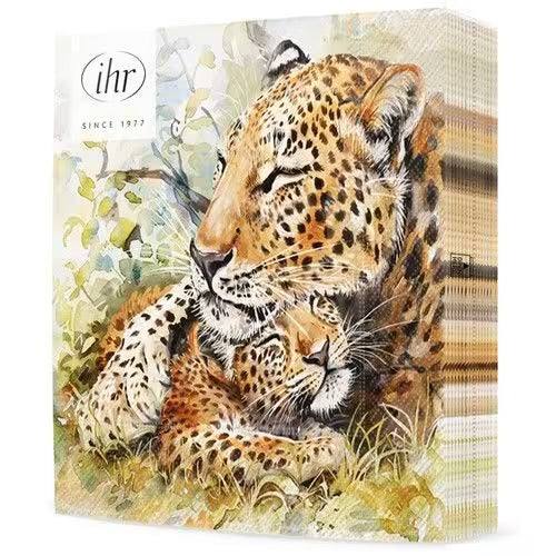 Napkin lunch Leopard family