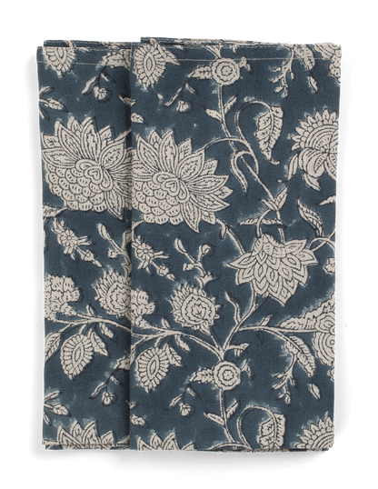Napkin Indian Rose Denim Blue S/2