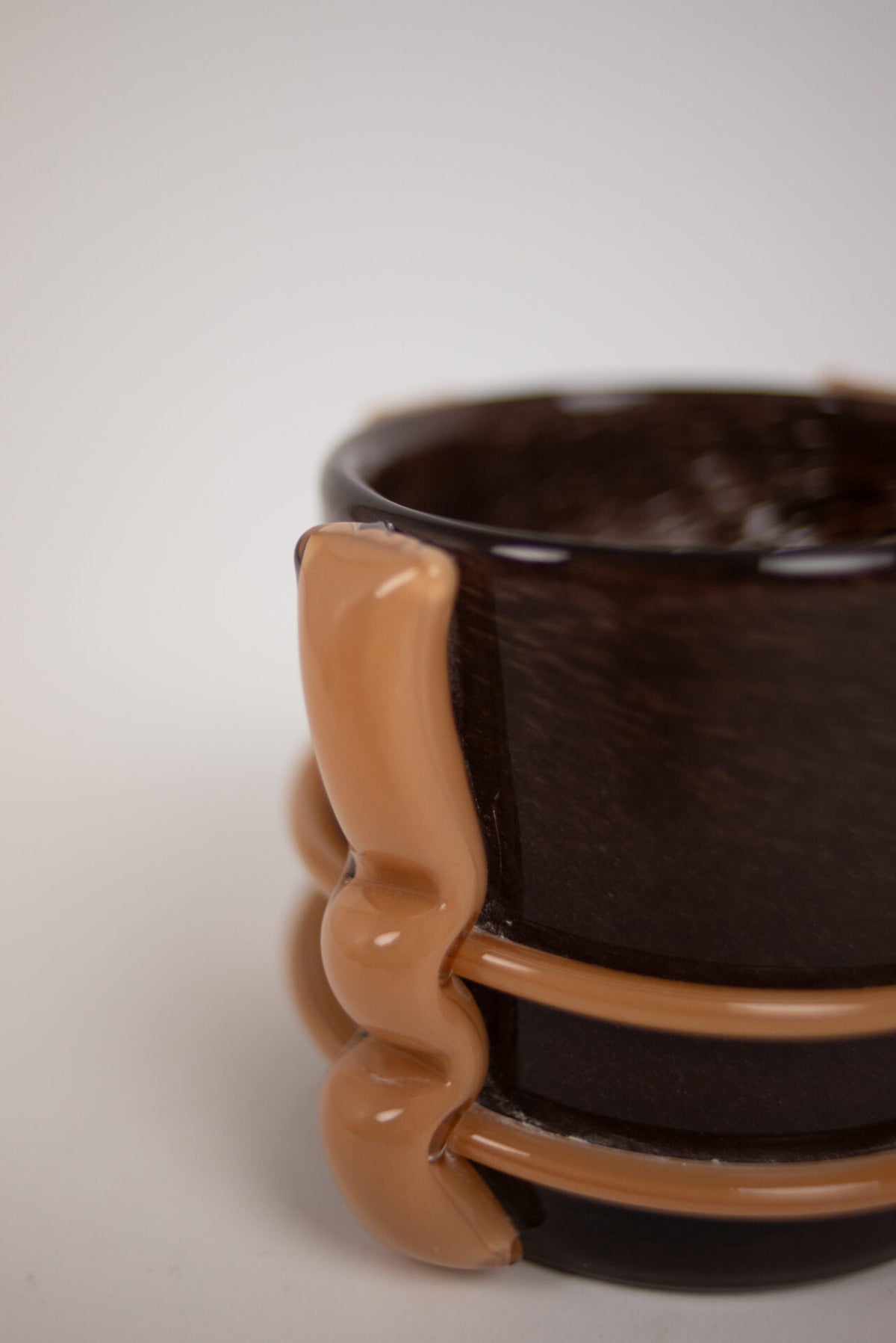 Telysholder Caramel brun 10 cm