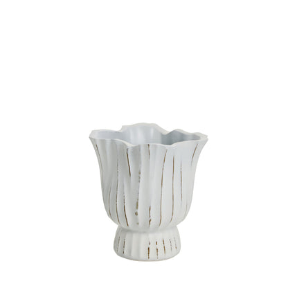 Palazzo blomsterpotte hvit 14x15 cm