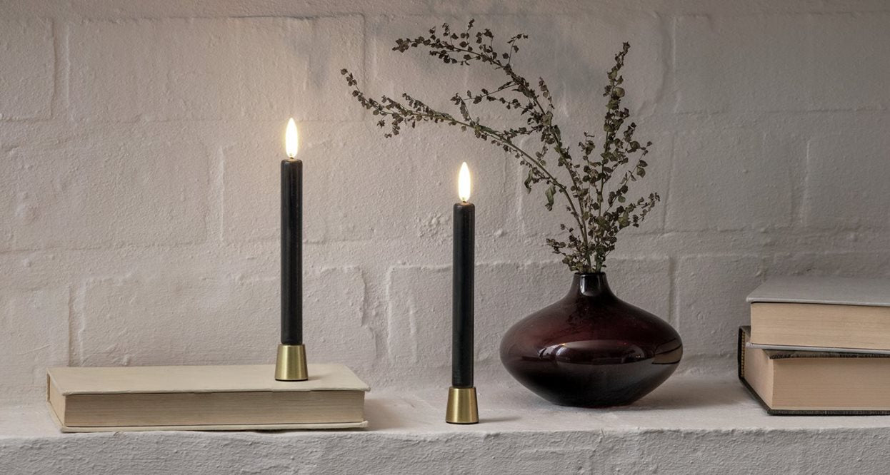 Candle holder mini chrome S/2