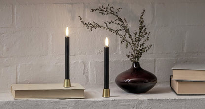 Candle holder mini chrome S/2