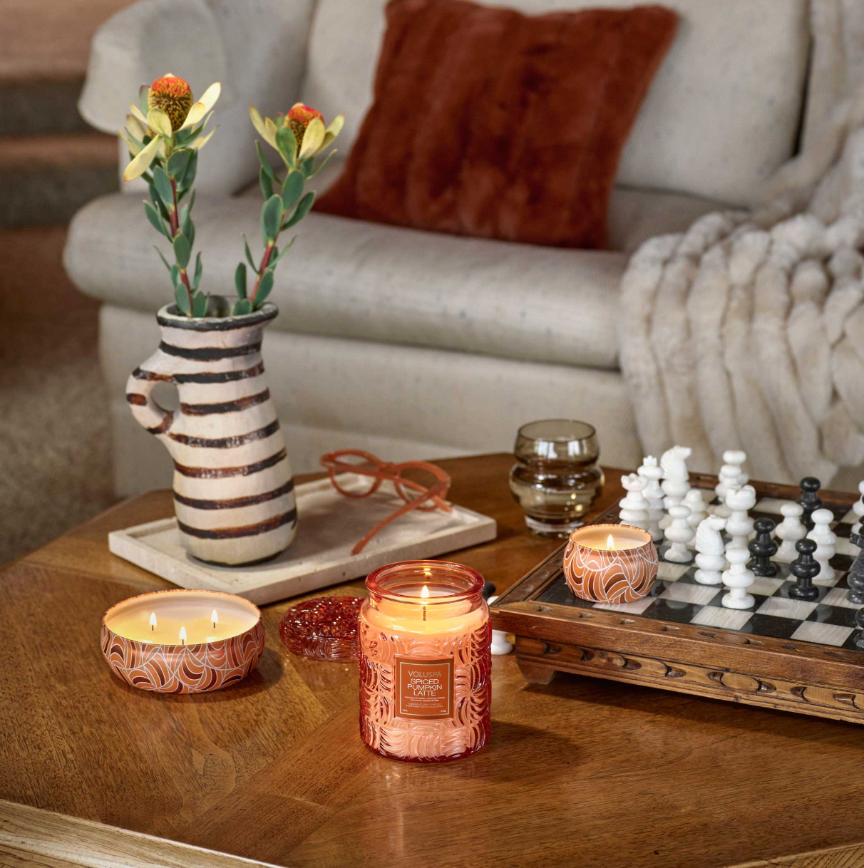 Spiced Pumpkin Latte Mini Tin Candle 25 timer