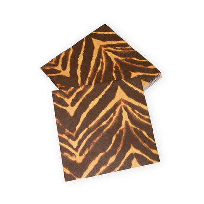Napkin lunch wild kingdom brown