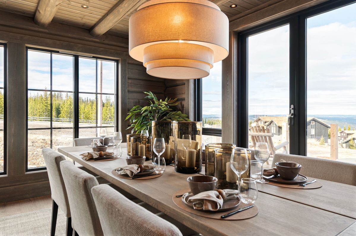 Dining Table Aspen 100x240 cm Smoked Oiled Solid Oak