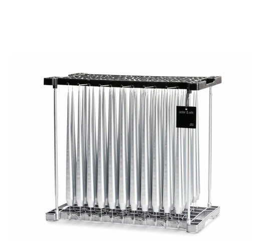 92 Silver Metallic kronelys matt 32 cm
