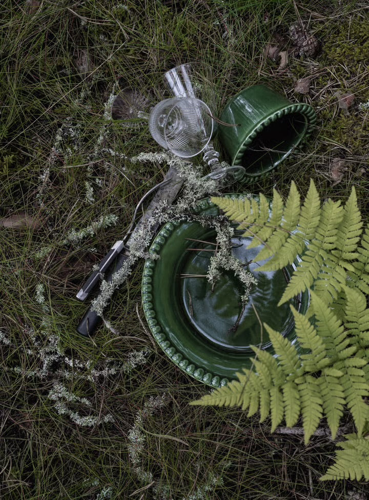 PotteryJo Daria tallerken 22 cm Moss