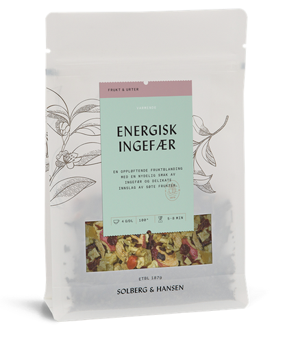 Energisk Ingefær, frukt og urter 100 gram