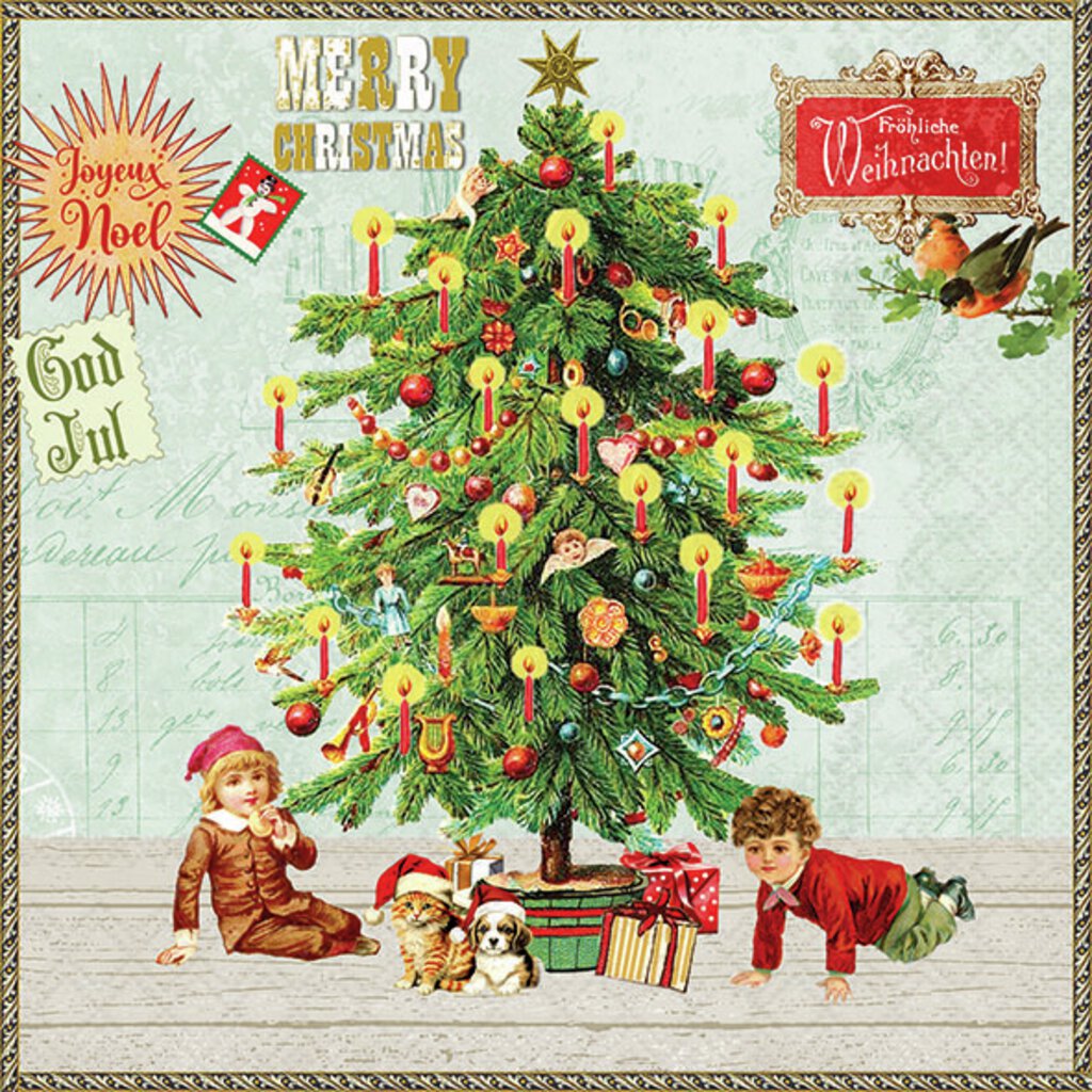 Serviett lunch Under the Christmas tree