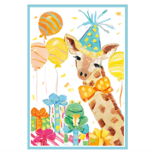 Kort m/konvolutt Giraffe Birthday
