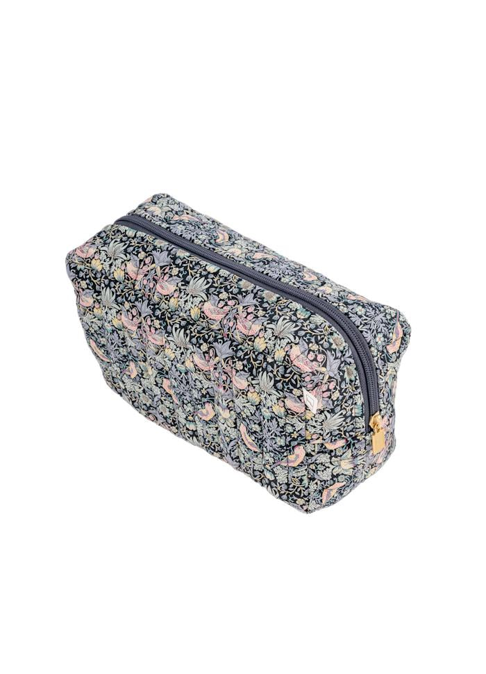 Toiletry Bag Square Liberty Strawberry Thief Black
