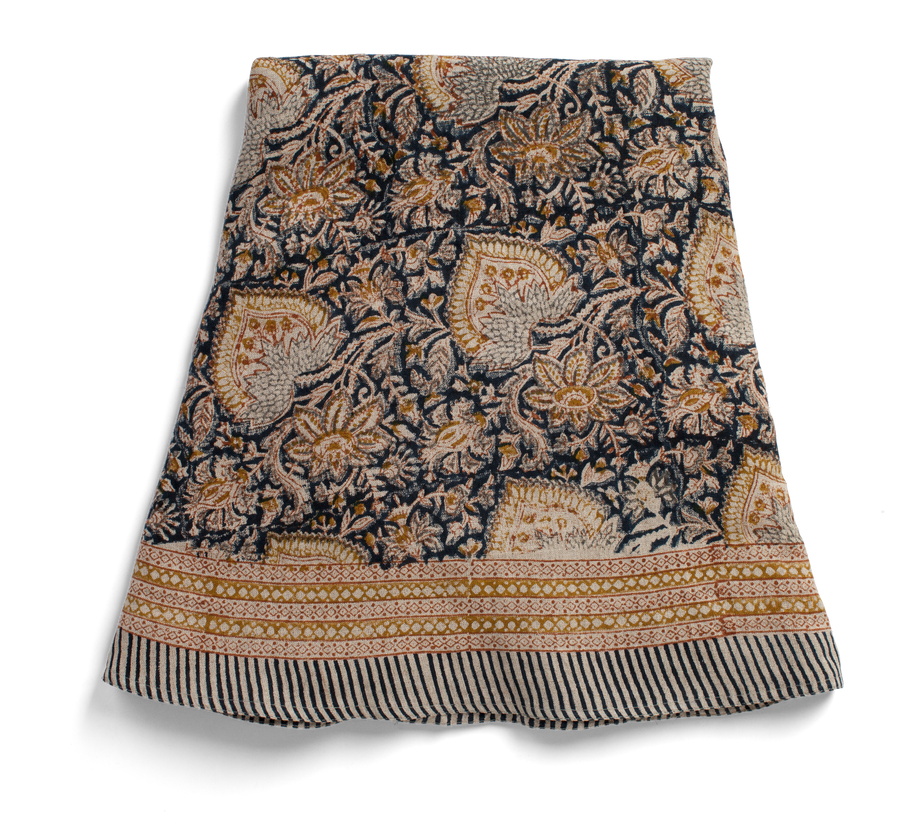 Duk Oriental Navy Blue Rund 220 cm