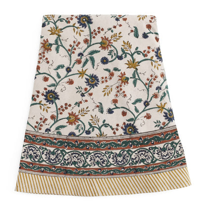 Tablecloth Samode Ochre, Blue & Green Round 220 cm