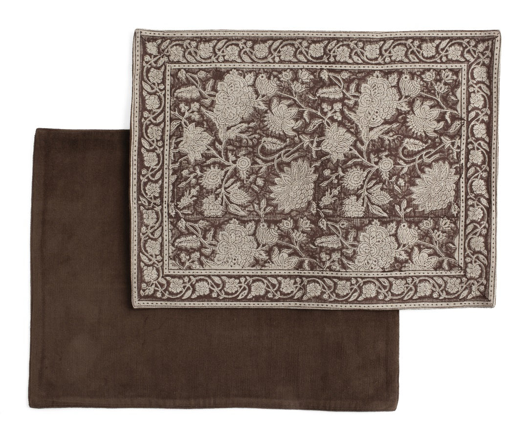 Placemat Indian Rose Brown
