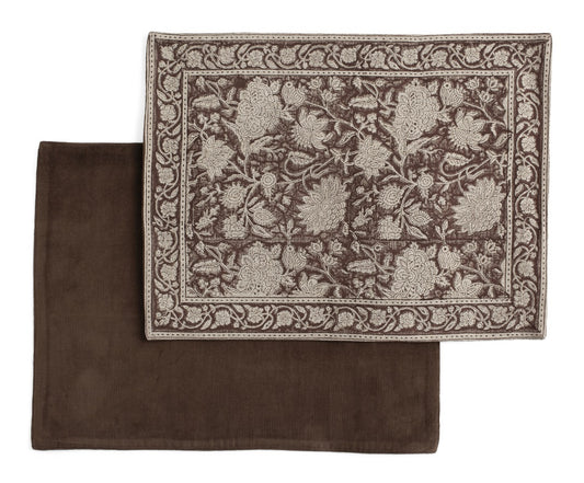 Placemat Indian Rose Brown