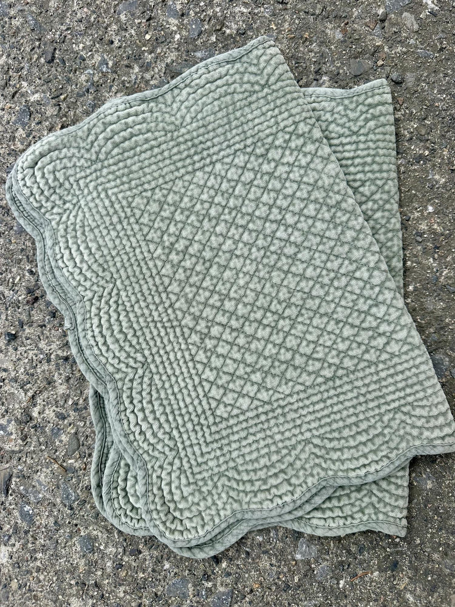 Spisebrikke velour Sage