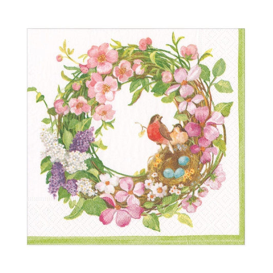 Serviett lunch Spring wreath
