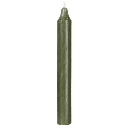 Taper candle forest green 18 cm