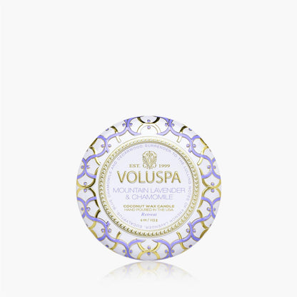 Mountain Lavender & Chamomile Mini Tin Candle 25 Timer