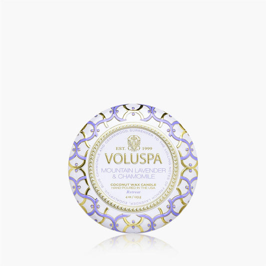 Mountain Lavender & Chamomile Mini Tin Candle 25 Timer