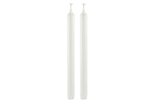 Kronelys hvit eco 28 cm