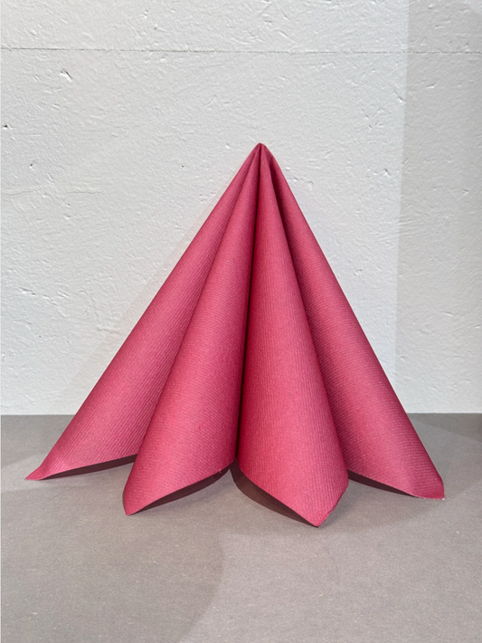 Middagserviett textile touch mørk rosa