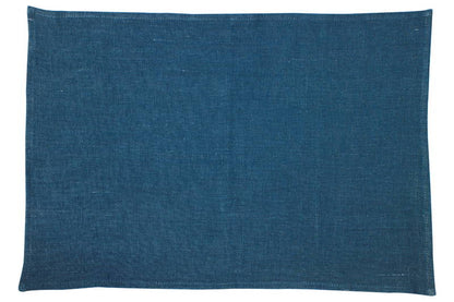 Spisebrikke lin kongeblå 33x48 cm