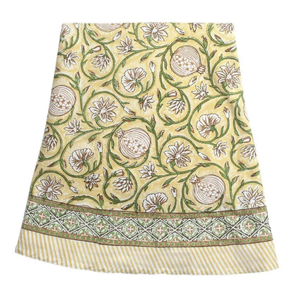 Duk Tangier Pomegranate Butter Yellow rund 160 cm