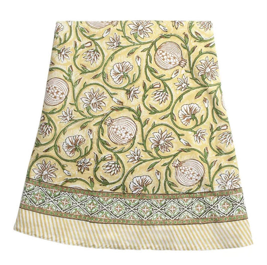 Duk Tangier Pomegranate Butter Yellow rund 160 cm